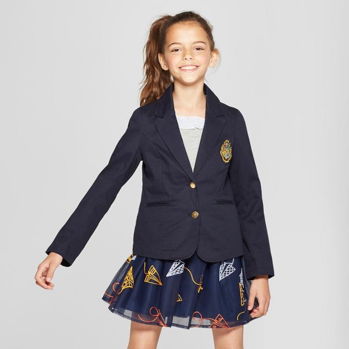 Girls' Harry Potter Crest Blazer - Navy