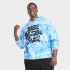 No Brand Black History Month Men's Plus Size Black, Beautiful, Proud Hoodie - Blue