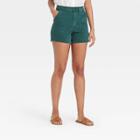 Women's High-rise Carpenter Shorts - Universal Thread Green