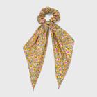 Floral Long Tail Hair Twister - Universal Thread Yellow