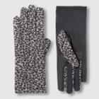 Women's Isotoner Smartdri Spandex Glove With 3 Draws And Smartouch Technology - Gray One Size, Women's, Black