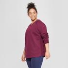 Women's Plus Size Authentic Fleece Sweatshirt - C9 Champion Dark Berry Purple