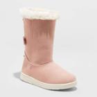 Toddler Girls' Kiley Shearling Style Boots - Cat & Jack Pink