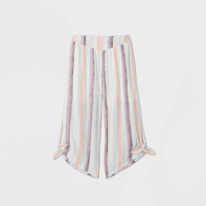 Girls' Side-tie Woven Pants - Art Class Blue L, Girl's,