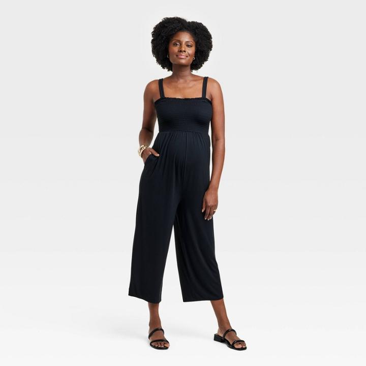 Maternity Jumpsuit - Isabel Maternity By Ingrid & Isabel Black