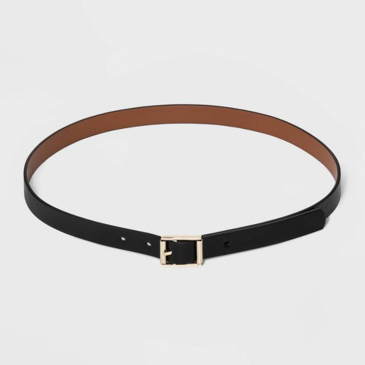 Women's Reversible Belt - A New Day Black/cognac