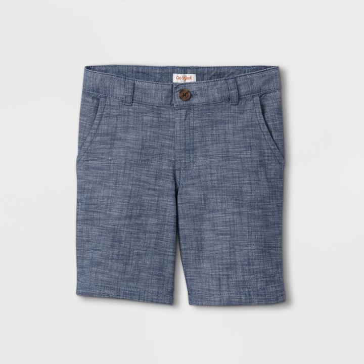 Boys' Flat Front Chino Shorts - Cat & Jack Blue
