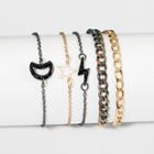 Lightning Bolt With Star And Moon Icon Bracelet Set 5ct - Wild Fable,
