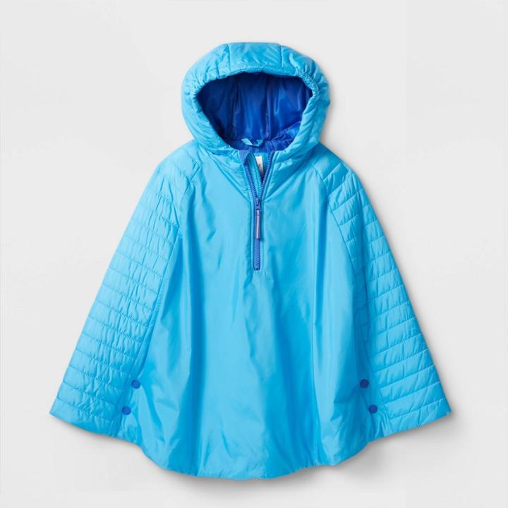 Kids' Adaptive Quilted Jacket - Cat & Jack Bright Blue