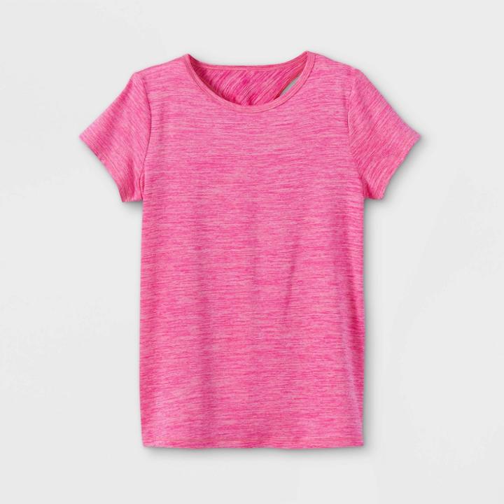 Girls' Short Sleeve Twist-back Studio T-shirt - All In Motion Pink