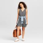 Women's Knit Stripe Tank Dress - Universal Thread Black