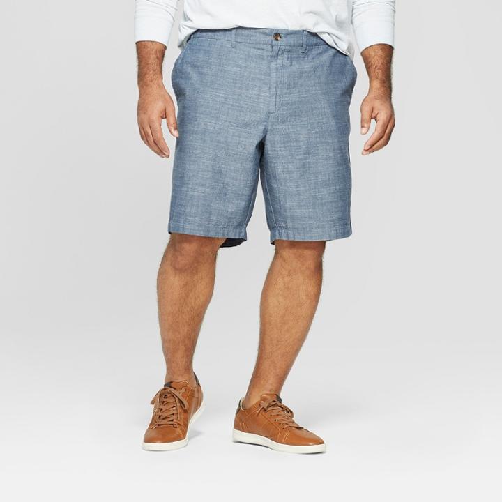 Men's Big & Tall 10.5 Slim Fit Chino Shorts - Goodfellow & Co Blue