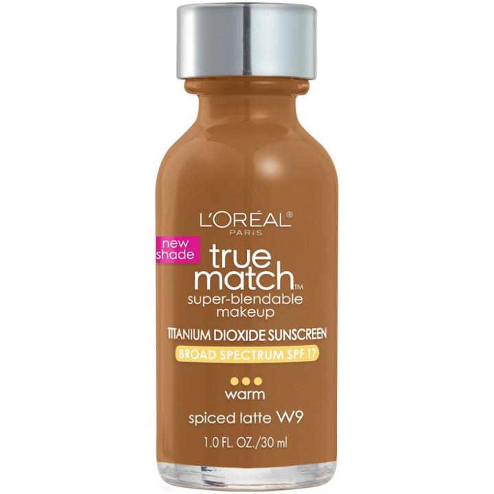 L'oreal Paris True Match Super-blendable Makeup Titanium Dioxide Sunscreen Spiced Latte W9