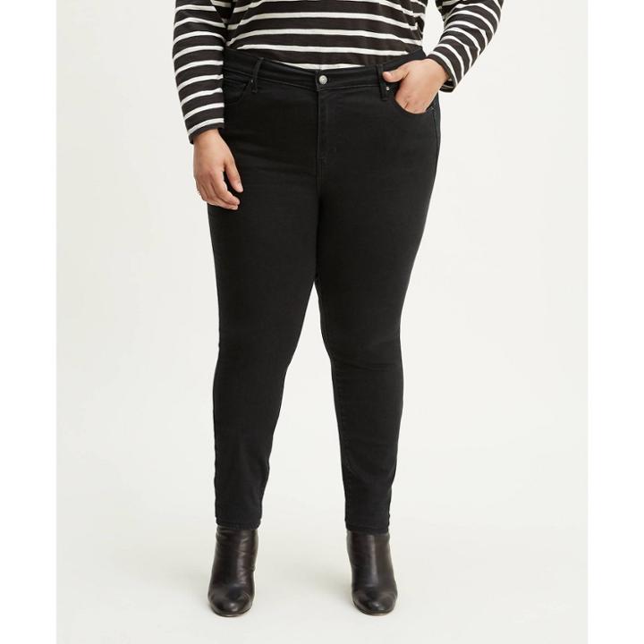 Levi's Women's Plus Size 721 High-rise Skinny Jeans - Blackened Ash