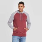 Men's Colorblock Regular Fit Fleece Pullover Hoodie - Goodfellow & Co Red