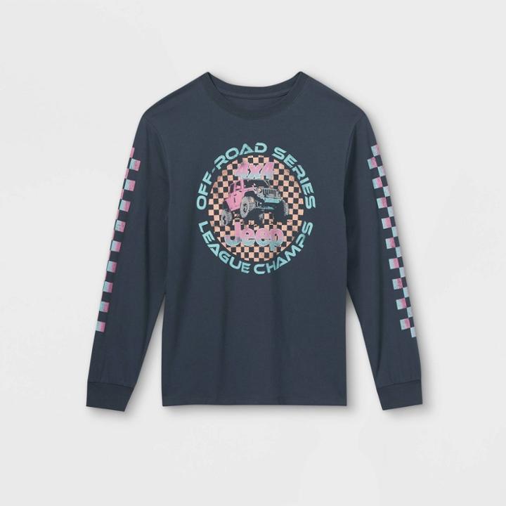 Kids' Jeep Oversized Graphic T-shirt - Art Class Charcoal Gray