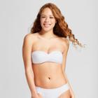 Mossimo Women's Molded Cup Twist Bandeau Bikini Top - White -