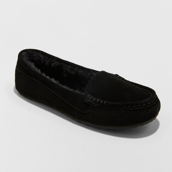 Gilligan & O'malley Women's Gemma Suede Slippers Black