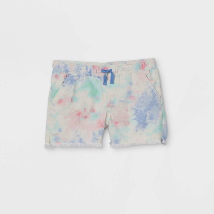 Girls' Tie-dye Jean Shorts - Cat & Jack
