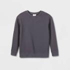 Kids' Crewneck Pullover Sweatshirt - Cat & Jack Dark Gray