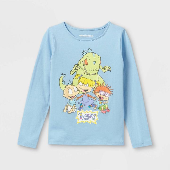 Girls' Nickelodeon Rugrats & Reptar Long Sleeve Graphic T-shirt -