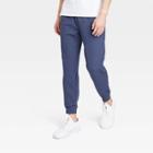 Men's Textured Knit Jogger Pants - All In Motion Navy