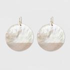Round Natural Shell Earrings - A New Day,