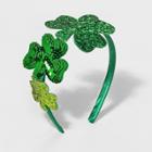 Girls' Clover Motifs Satin Headband - Cat & Jack Green