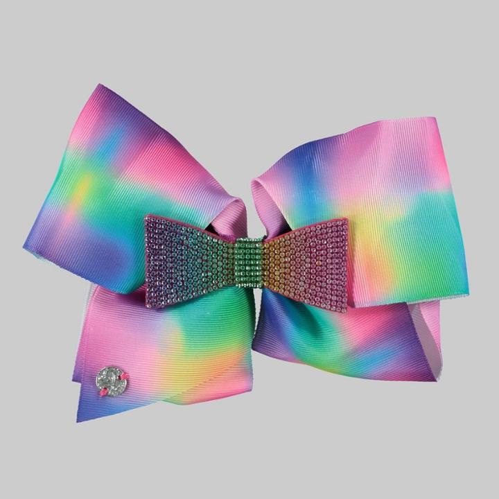 Girls' Jojo Siwa Tie-dye With Rhinestone Bow Hair Clip