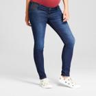 Maternity Inset Panel Skinny Jeans - Isabel Maternity By Ingrid & Isabel Dark Wash 4, Women's, Blue