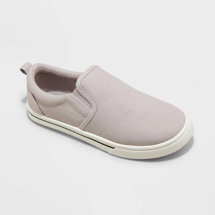 Kids' Slip-on Wide Width Apparel Sneakers - Cat & Jack Blaine Gray