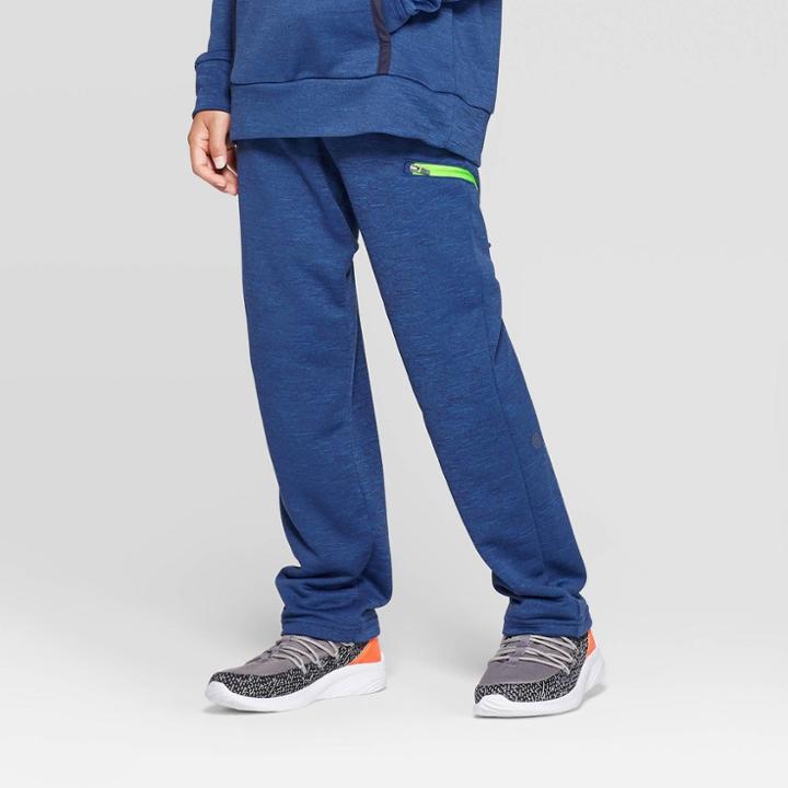 Boys' Slim Fit Fleece Pants - C9 Champion Navy Blue Heather