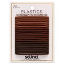 Scunci 4mm No Damage Elastics - Brunette