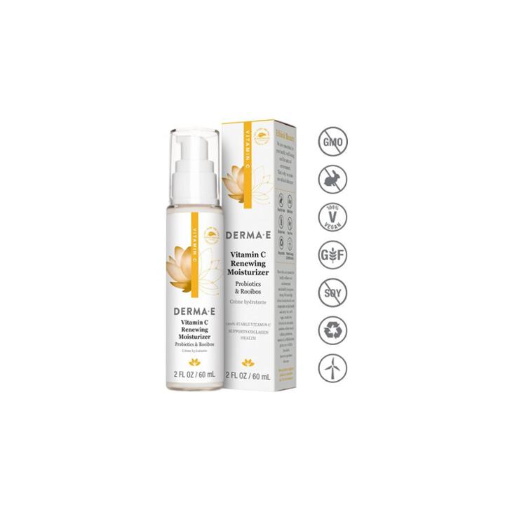 Unscented Derma E Vitamin C Renewing Moisturizer With Probiotics And Rooibos