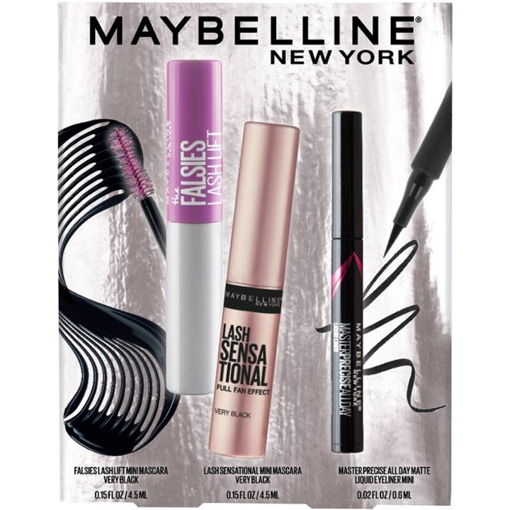 Maybelline Gift Of Glam Mini Mascara And Eyeliner Makeup Set - Very Black