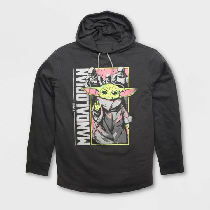 Men's Star Wars Lightweight Graphic Hooded Sweatshirt - Black