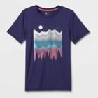 Boys' Short Sleeve 'night Sky' Graphic T-shirt - All In Motion Navy Blue