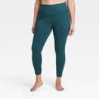Women's Plus Size Contour Flex High-rise Lace-up Leggings 25 - All In Motion Navy Teal