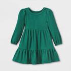 Toddler Girls' Tiered Cozy Long Sleeve Dress - Cat & Jack Teal