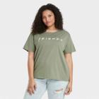 Women's Friends Plus Size Logo Short Sleeve Graphic T-shirt - Green