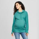 Target Maternity Cowl Neck Sweatshirt - Isabel Maternity By Ingrid & Isabel Green