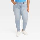Women's Mid-rise Skinny Jeans - Ava & Viv Medium Wash 17,