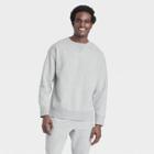 Men's Cotton Fleece Crewneck Sweatshirt - All In Motion Heathered Gray