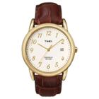Men's Timex Easy Reader Watch With Leather Strap - Gold/brown T2m441jt