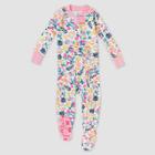 Honest Baby Girls' Floral Bouquet Organic Cotton Snug Fit Footed Pajama