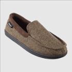 Isotoner Men's Logan Moccasin Slippers - Brown