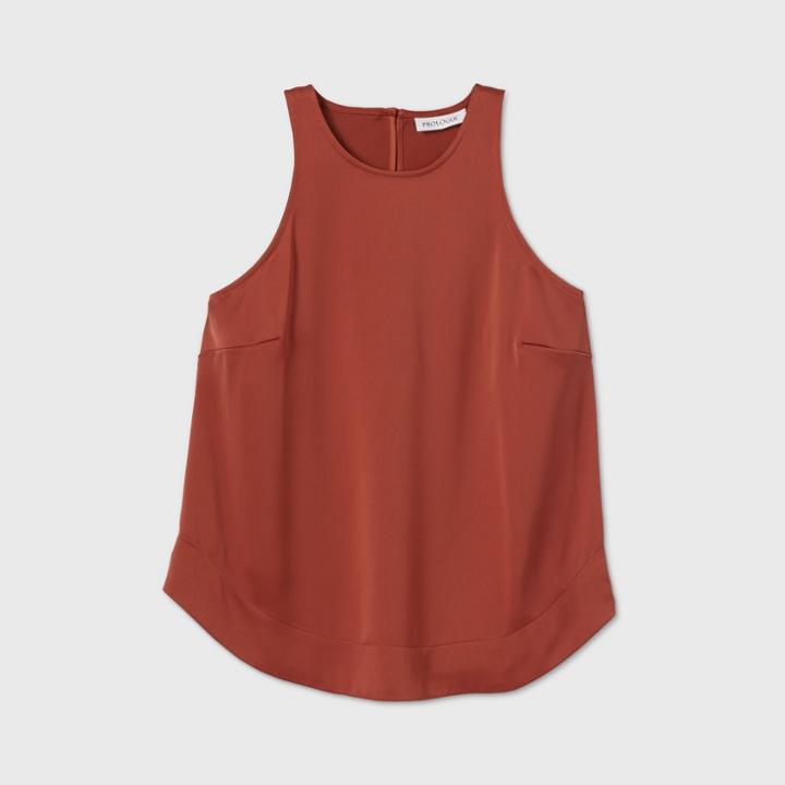 Women's Satin Racerback Tank Top - Prologue Rust