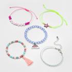 Girls' 5pk Tassel & Girl Power Bracelet Set - Cat & Jack One Size,