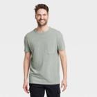 Men's Standard Fit Short Sleeve Hemp Cotton T-shirt - Goodfellow & Co Green