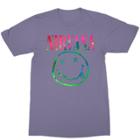 Merch Traffic Women's Plus Size Nirvana Logo Short Sleeve Graphic T-shirt - Purple
